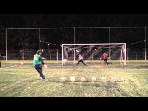 Kay Hilverink, 11 jaar, Keepertraining van Arben Kasolli