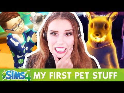 BUILD/BUY & GAMEPLAY REVIEW! - The Sims 4 My First Pet Stuff