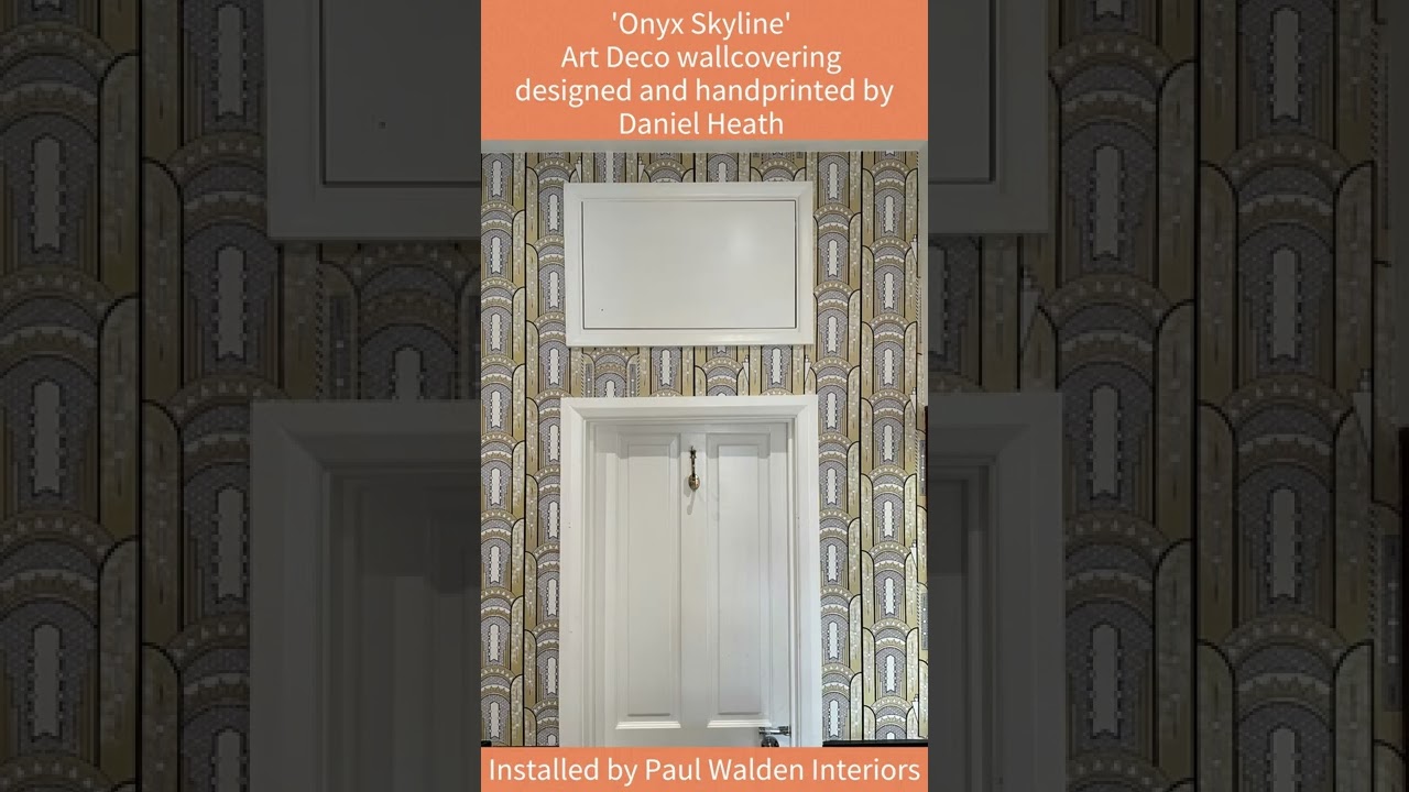 Daniel Heath Art Deco Wallpaper Installation