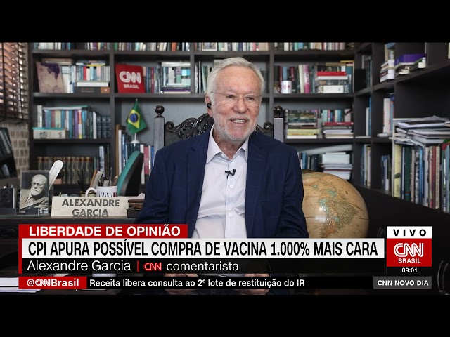 Alexandre Garcia: É bom que a CPI da Pandemia investigue o preço de vacinas Alexandre Garcia: É bom que a CPI da Pandemia investigue o preço de vacinas