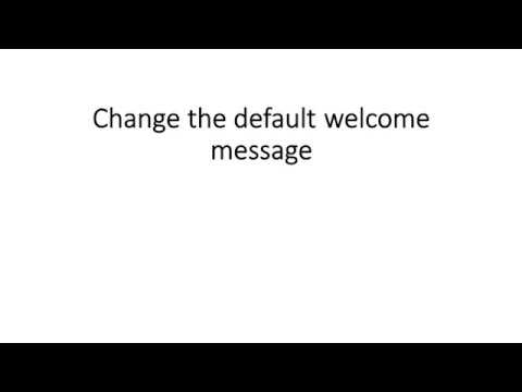 Change the default welcome message | BigBlueButton | greenLight | by Ashok Tech