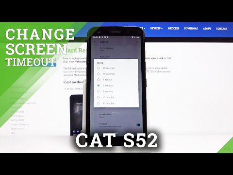 How to Change Screen Timeout in CAT S52 – Screen Blackout