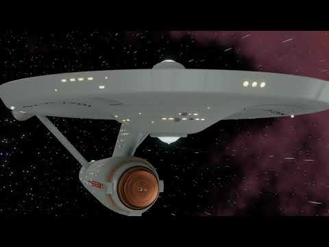 USS Enterprise NCC-1701 At Warp (Test Shot)