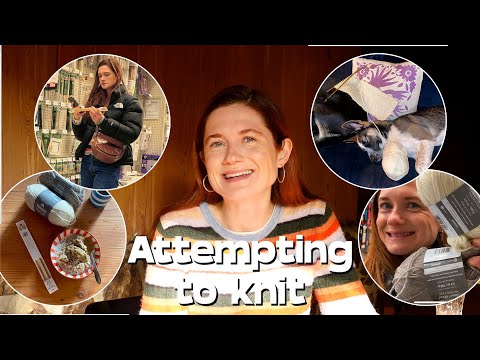 Attempting to Knit