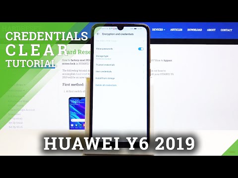 Clear Credentials in Huawei Y6 2019 - Remove All Certificates