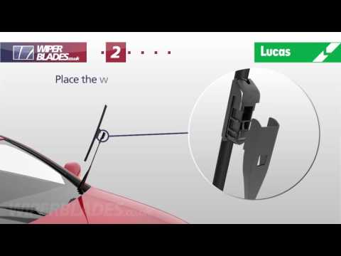 How To Fit Lucas AIRFLEX Type A - Teal Coloured Box Top - onto PUSH BUTTON Wiper Arms