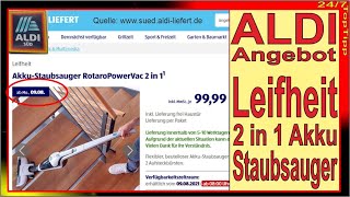 ALDI Aktion ✔ Leifheit Akku Staubsauger 2 in 1 - Unboxing & erster Eindruck Boden & Handsauger