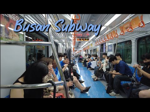 Excursão de metrô em Busan Coreia 🇰🇷 | Estação Busan - estação Seomyeon - estação Gwangan