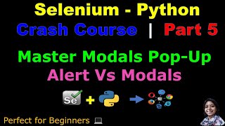 Download the video "Learn Selenium with Python in 2025 | Part 5:Master Modals Pop-Up | Alert Vs Modals (Hindi)"