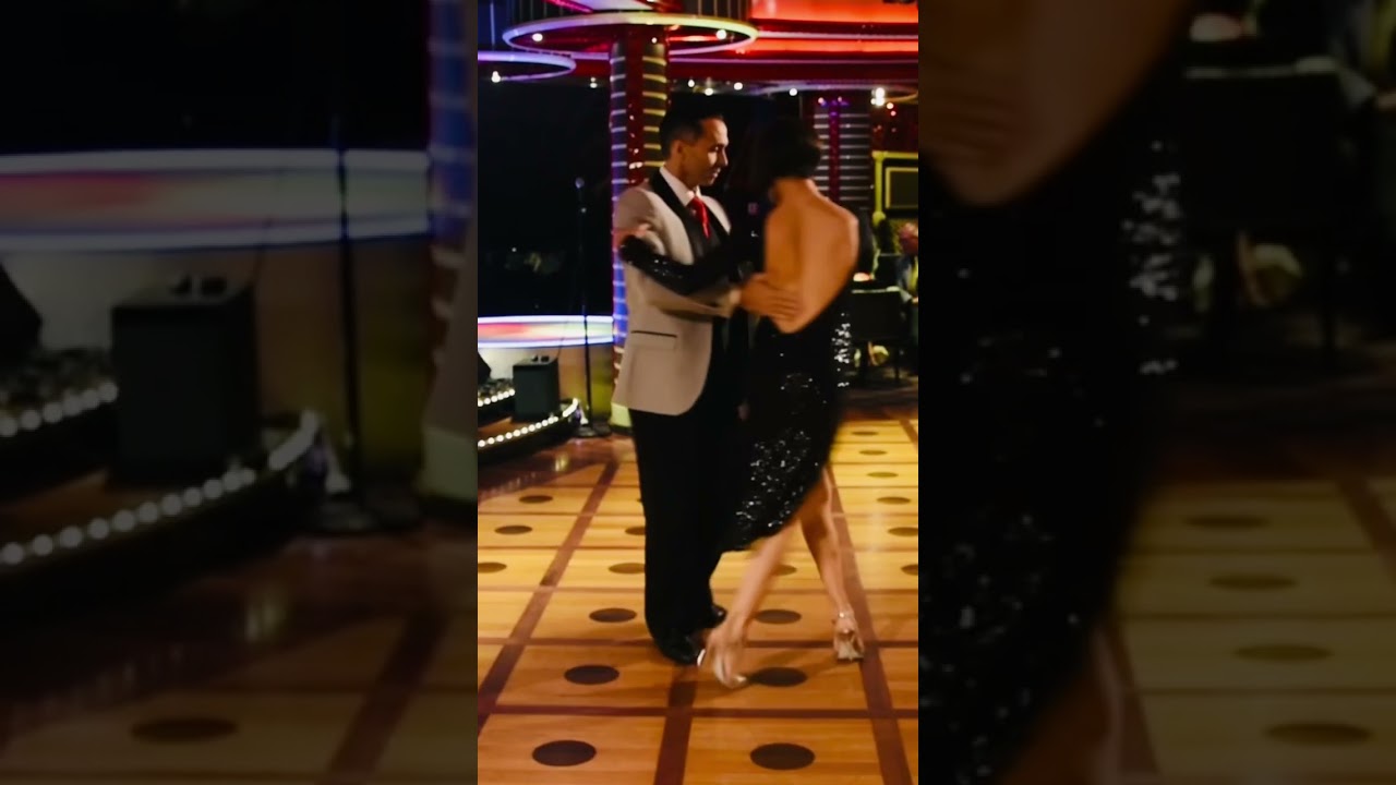 Tango. D’Arienzo.Gustavo Rosas.Demo con Gisela Natoli en el Crucero Costa Pacífica.ABRIL.2017.ITALY.