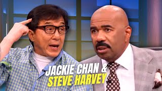 Jackie Chan Shows Steve Harvey THE HOLE in His Head! 😳