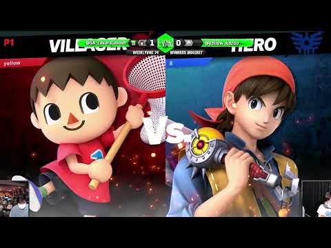 WeeklyVac 74 - SSBU - Yellow (Sora, Villager) vs Munchie (Hero)