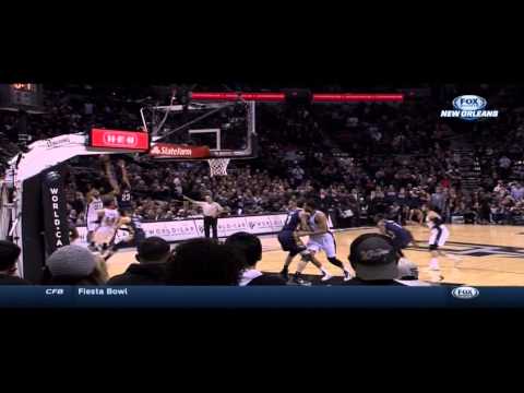 Omer Asik own goal Tim Duncan tip in at the buzzer to force OT: Pelicans at Spurs