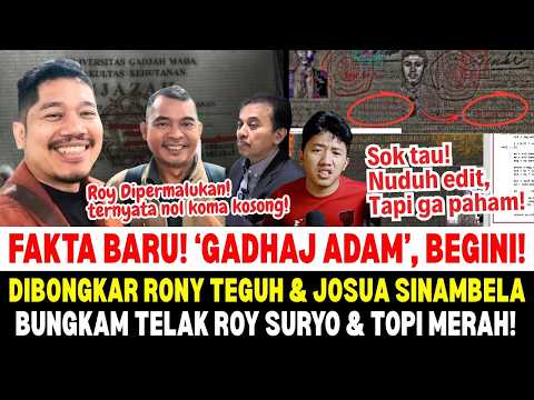 Fakta Baru! Watermark GADHAJ ADAM Dibongkar Rony Teguh & Josua Sinambela Bikin Roy Suryo Terdiam!