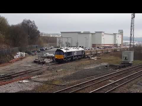 66304 Powers 6C89 Mountsorrel To Carlisle Ballast Away From Blackburn - 12/4/18