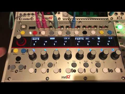 Making interesting high hat patterns using the 512 Vector sequencer and a few other modules
