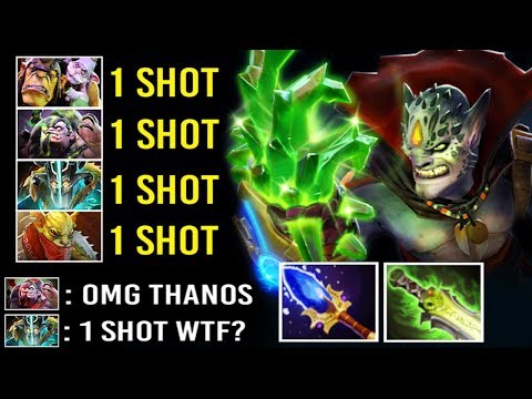 THANOS MID IS BACK! 1 Shot Kill All Fed Heroes Most Crazy 35 Kills Gameplay Epic Fun 7.22 Dota 2