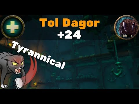 +24 Tol Dagor (Tyrannical) S3 - Resto Druid Zmug
