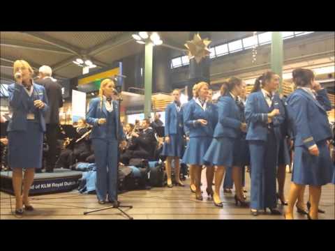 KLM Orchestra & KLM Blue Voice... X-mas medley @ Amsterdam Schiphol Airport