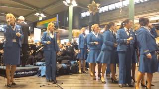 KLM Orchestra & KLM Blue Voice... X-mas medley @ Amsterdam Schiphol Airport