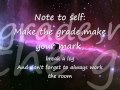 Note to Self Skye Sweetnam lyrics 