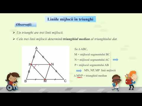 Linia mijlocie in triunghi