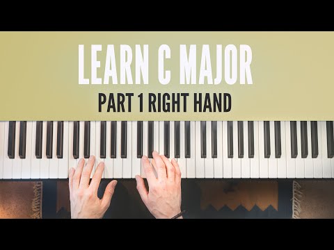 How to play C major scale RIGHT HAND // The first scale to learn on piano part 1