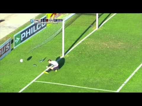 Manso probó de afuera. Chacarita 0 - Douglas Haig 0. Fecha 19. Primera B Nacional 2015. FPT.‏