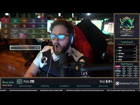 Team Liquid World First Anduin MYTHIC 8/11 , Insane tanks solo (SotFO) - 9.2 Eternity's End , WOW