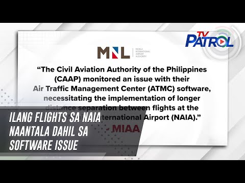 Ilang flights sa NAIA naantala dahil sa software issue TV Patrol