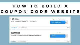 How to Build a Coupon Website | Make Coupon Website for Free | Create a Coupon Site [2021]