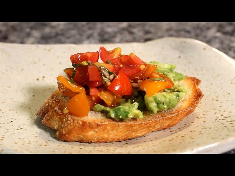 How to Make Perfect Summer Bruschetta with Tomatoes and Avocado