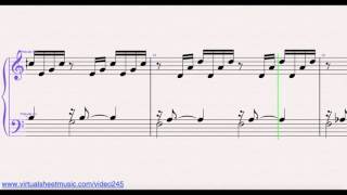 Johann Sebastian Bach Prelude No. 1 - Piano Solo Sheet Music Video Score