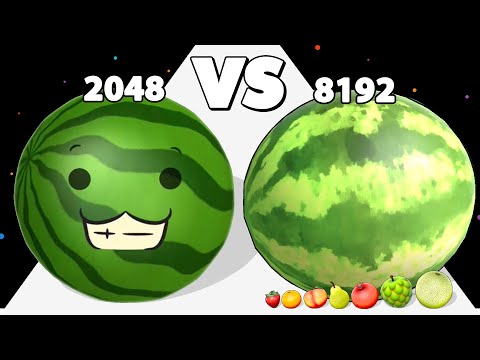 WATERMELON RUN 3D /vs FRUIT RUSH ✦ ASMR Gameplay Android iOS • Satisfying ASMR Gameplay Walkthrough!