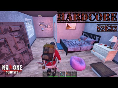 No One Survived S2E32 HARDCORE. NPC Housing and Continued Base Expansion. Let's Play Solo