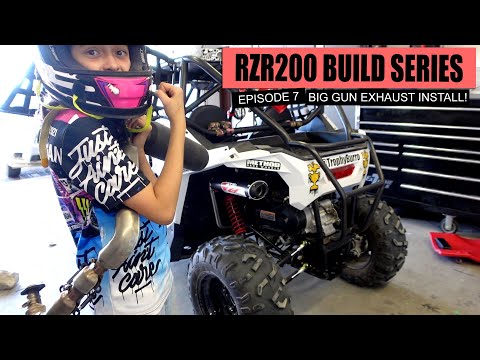 BigGun Exhaust Installed on RZR 200 Adds Big Power!