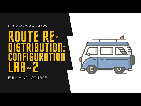 261. CCNP Encore + Enarsi | Route Redistribution - Configuration Lab 2 | CCNP Full Course in Hindi