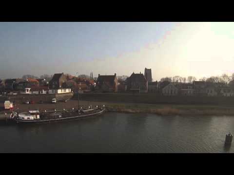 Netherlands From Above | Aerial scenic drone flight Woudrichem