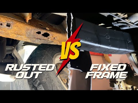 WATCH THIS VIDEO BEFORE WELDING/REPAIRING YOUR FRAME! RUSTED TOYOTA FRAME FIXED AND REPAIRED CORRECT