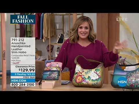 Anuschka Handbemaltes schmales Hobo-Boho-Leder