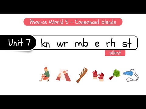 kn wr mb e rh st [silent letters] - Unit 7 | phonics world 5 letter combinations