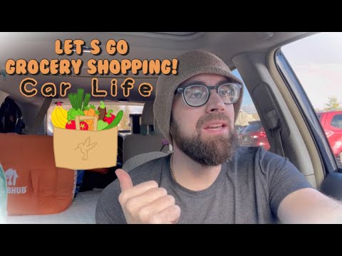 What I Eat Living In My Car | Grocery Shopping | No Fridge No Stove | Why I Fast Daily