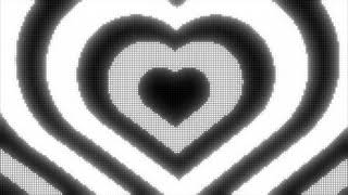 Black and White Y2k Neon LED Lights Heart Background || 1 Hour Looped HD