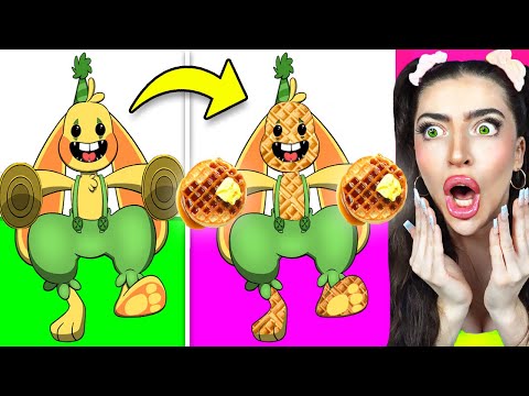 POPPY PLAYTIME Characters TURN INTO FOOD!? (AMAZING TRANFORMATIONS!)