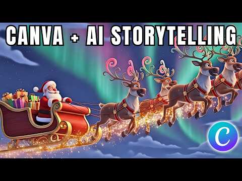 How to Make Animated Christmas Cartoon Videos Using Canva and AI!