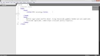 HTML Character Encoding