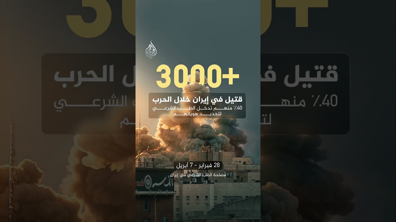 فيديو | +3 آلاف قتـ.ـيل في إيران خلال الحرب