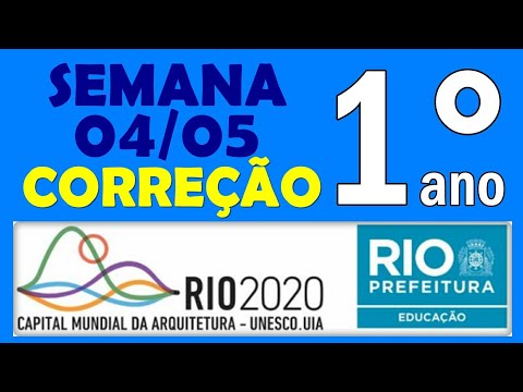 Apostila (semana 04/05)/1° ANO - SME RIO