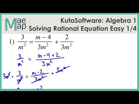 Solving Rational Equations Easy Part 1 – Easy Peasy All-in-One High School