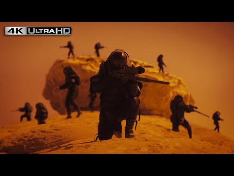 Dune: Part Two 4K HDR | Harkonnen Soldiers Attack